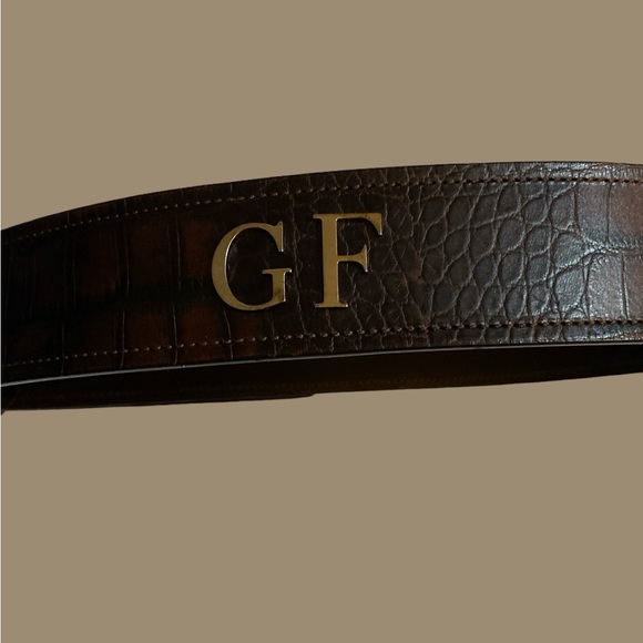 Gianfranco Ferre Croc Leather Belt made in Italy - Picture 3 of 8